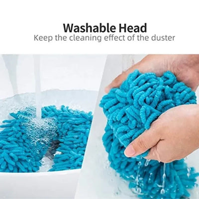 Flexible Micro Fiber Duster With Telescopic Stainless Steel Handle For Fan Cleaning Specially - ROYAL SUPER