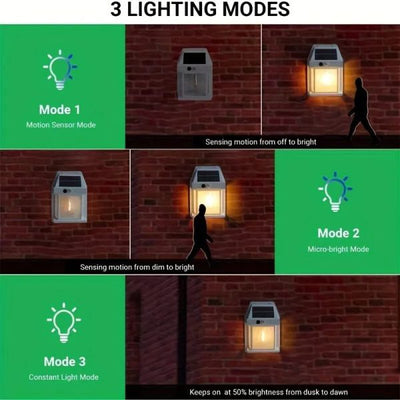 New Solar Tungsten Filament Lamp Outdoor Waterproof Intelligent Induction Wall Lamp Courtyard Garden Villa Lighting Night Light - ROYAL SUPER