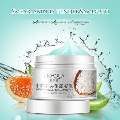 Bioaqua Brightening & Exfoliating Rice Gel Face Scrub 140g - ROYAL SUPER